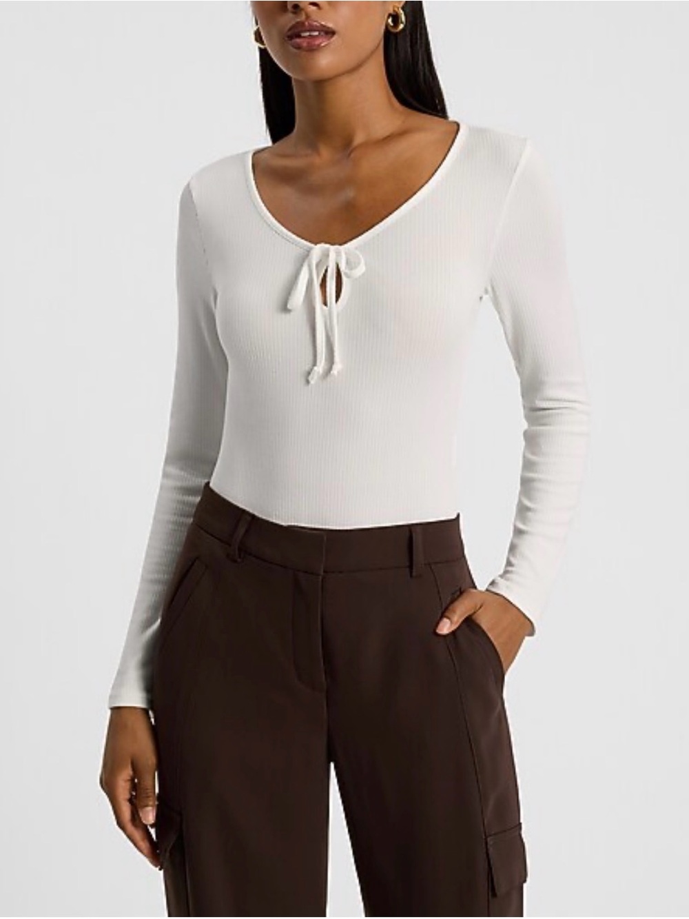 ❤️ NWT YMI Collection ivory white top stretch soft